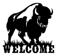 Buffalo Welcome Sign - Metal Welcome Sign