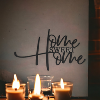 Home Sweet Home Metal Sign | Rustic Wall Art Décor | Housewarming Gift