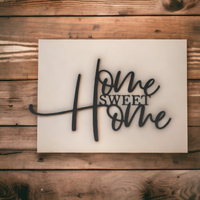 Home Sweet Home Metal Sign | Rustic Wall Art Décor | Housewarming Gift