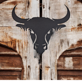 Buffalo Head Metal Sign - Rustic Home Decor Sign