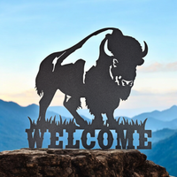 Buffalo Welcome Sign - Metal Welcome Sign