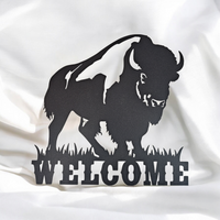 Buffalo Welcome Sign - Metal Welcome Sign