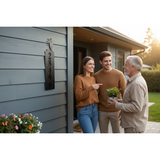 Elk Address Sign - 1-Line House Address Sign Vertical