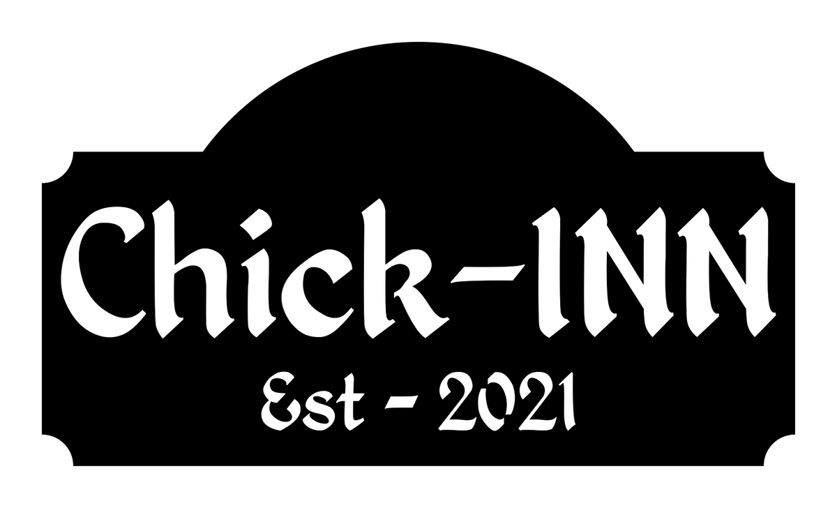 Personalized Chick-Inn Chicken Coop Metal Sign - Rustic Rooster/Hen Ho ...