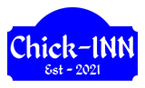 Personalized Chick-Inn Chicken Coop Metal Sign - Rustic Rooster/Hen House Decoration