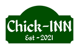 Personalized Chick-Inn Chicken Coop Metal Sign - Rustic Rooster/Hen House Decoration