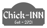 Personalized Chick-Inn Chicken Coop Metal Sign - Rustic Rooster/Hen House Decoration