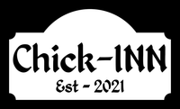 Personalized Chick-Inn Chicken Coop Metal Sign - Rustic Rooster/Hen House Decoration