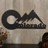 Colorado Mountains Metal Sign