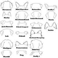 Personalized Dog Ear Outline and Name Sign - Dog Lover Gift