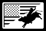 Bull Rider American Sign - Western Metal Wall Décor