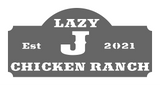 Personalized Lazy Chicken Ranch Sign