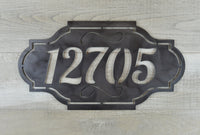 Personalized Address Metal Sign - Elegant 1-Line Wall Address Plaque