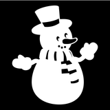 Snowman Metal Sign