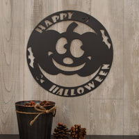 Happy Halloween Pumpkin Sign